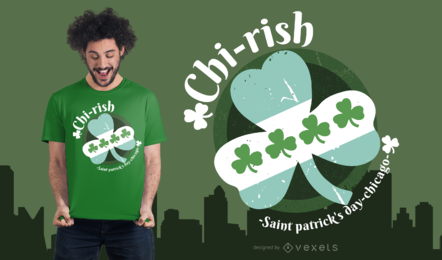 Design de camisetas irlandesas de Chicago