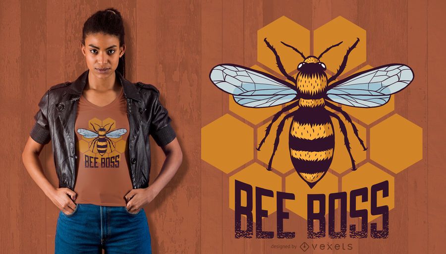 Bee Boss T-Shirt Design Bee Boss T-Shirt Design