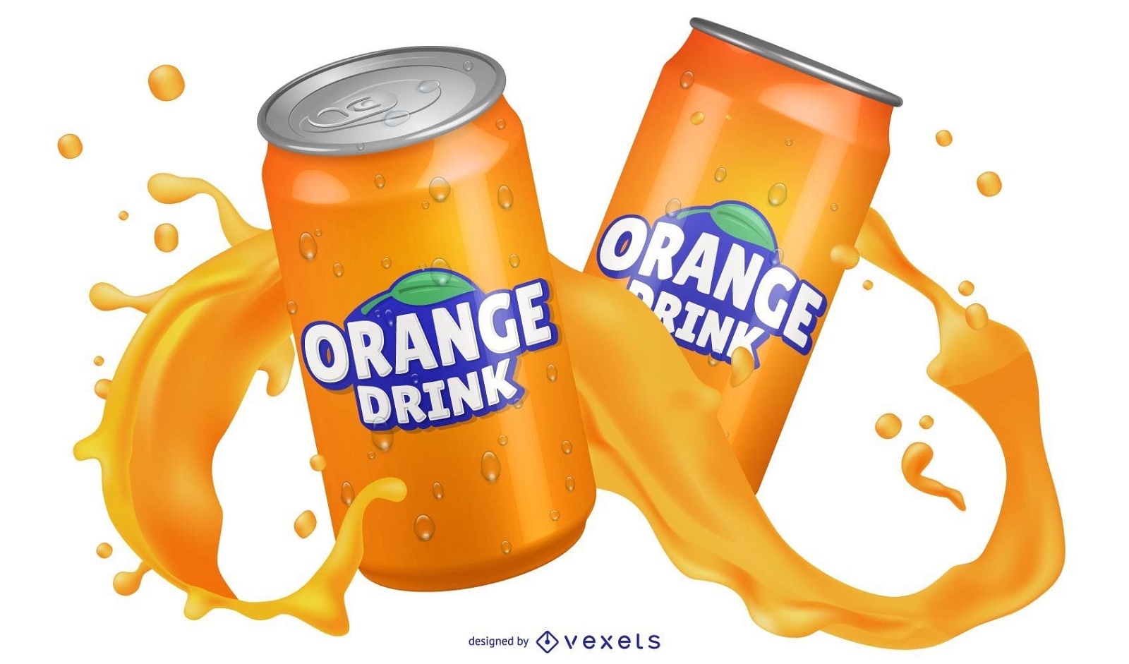 Orange Getränk in einer Dose