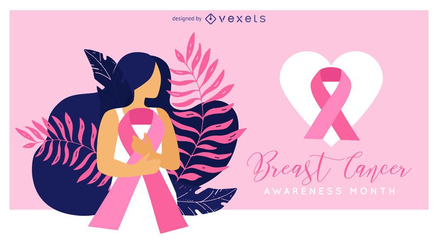 Ilustración de la conciencia del cáncer de mama Ilustración de la conciencia del cáncer de mama