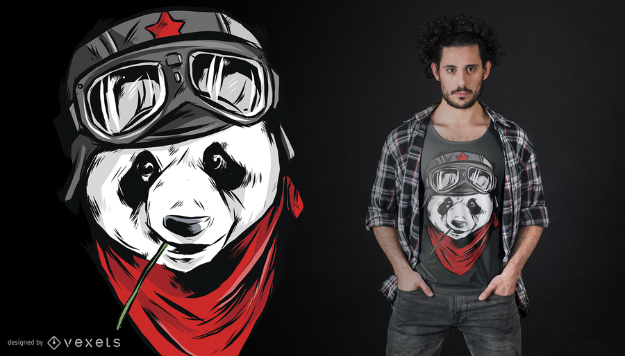 Download Cool Panda T-Shirt Design - Vector Download