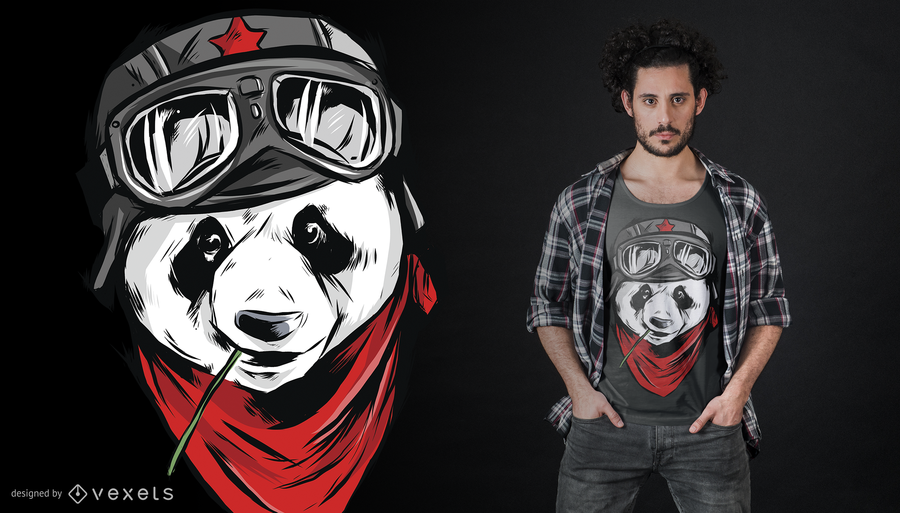 Diseño de camiseta Cool Panda Diseño de camiseta Cool Panda