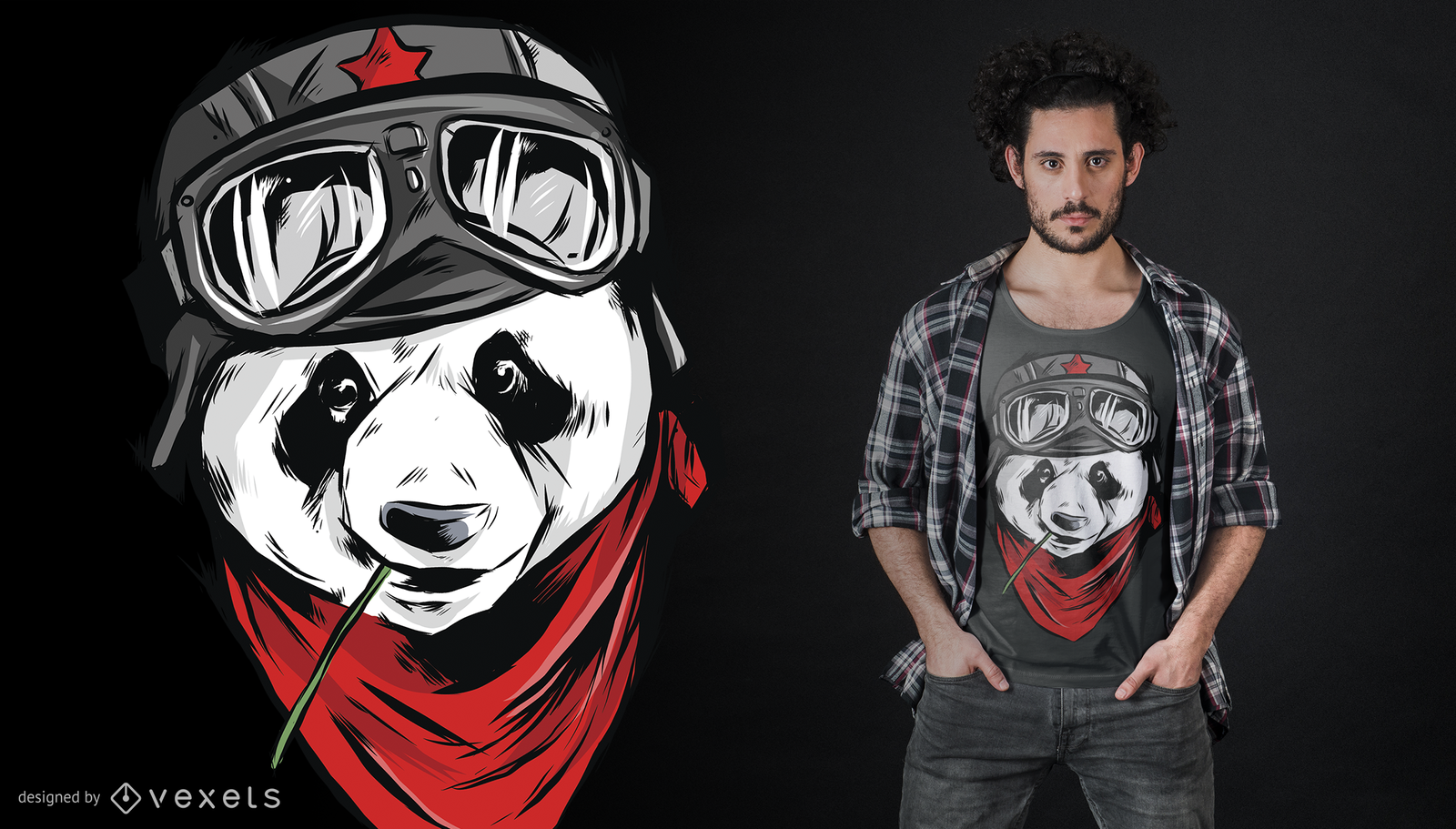 Cool Panda T-Shirt Design