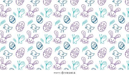 Ostern Kritzeleien Muster Ostern Kritzeleien Muster