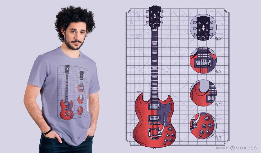 Gibson Guitar T-shirt Design Gibson Guitar T-shirt Design