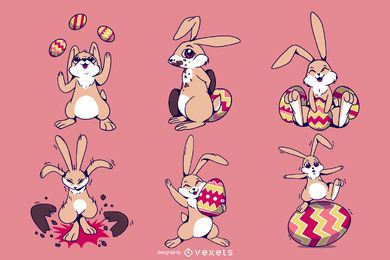 Easter Bunny Illustration Set Easter Bunny Illustration Set