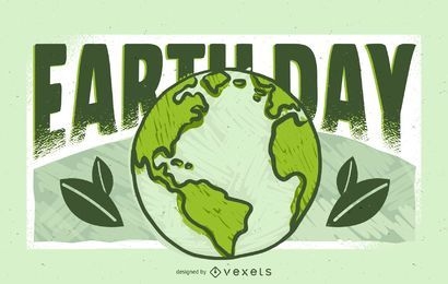 Design de ilustração do Dia da Terra