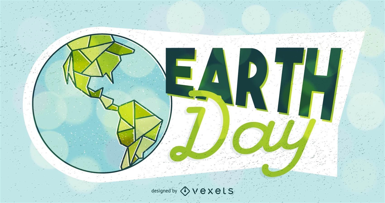 Design de ilustração poligonal do Dia da Terra