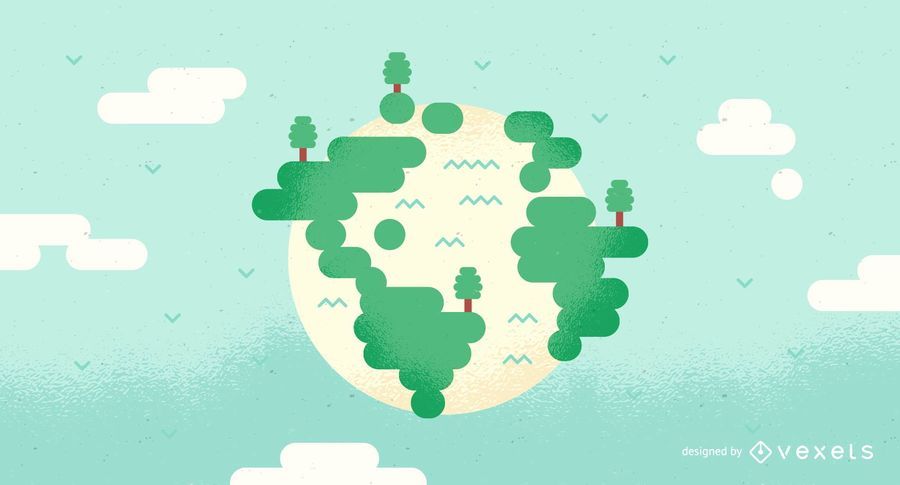 Save the Earth and Trees Illustration Save the Earth and Trees Illustration