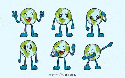 Conjunto de Emojis da Terra Conjunto de Emojis da Terra