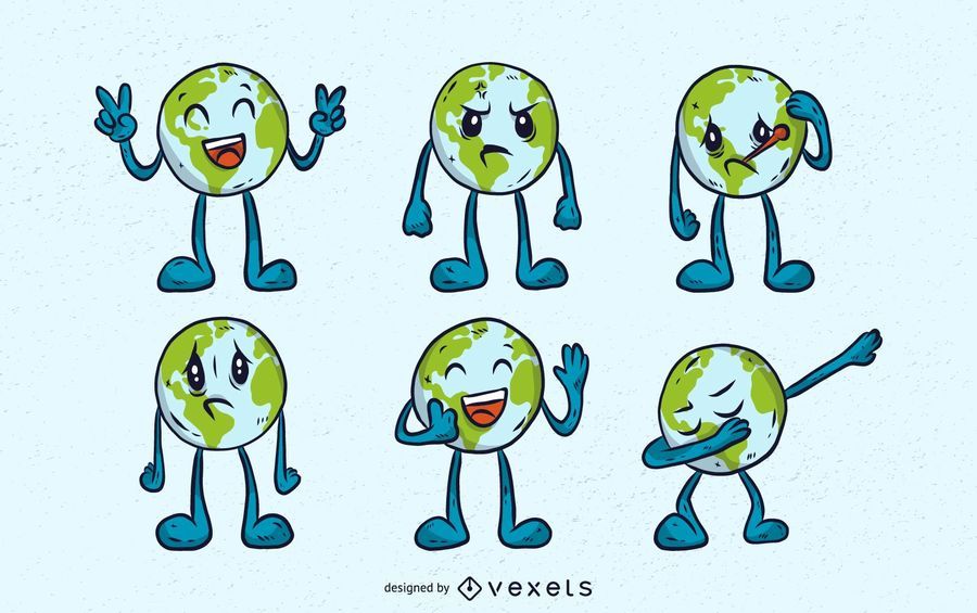 Erde Emojis Set Erde Emojis Set