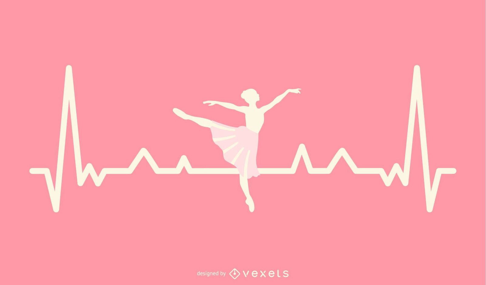Ballerina Heartbeat Design