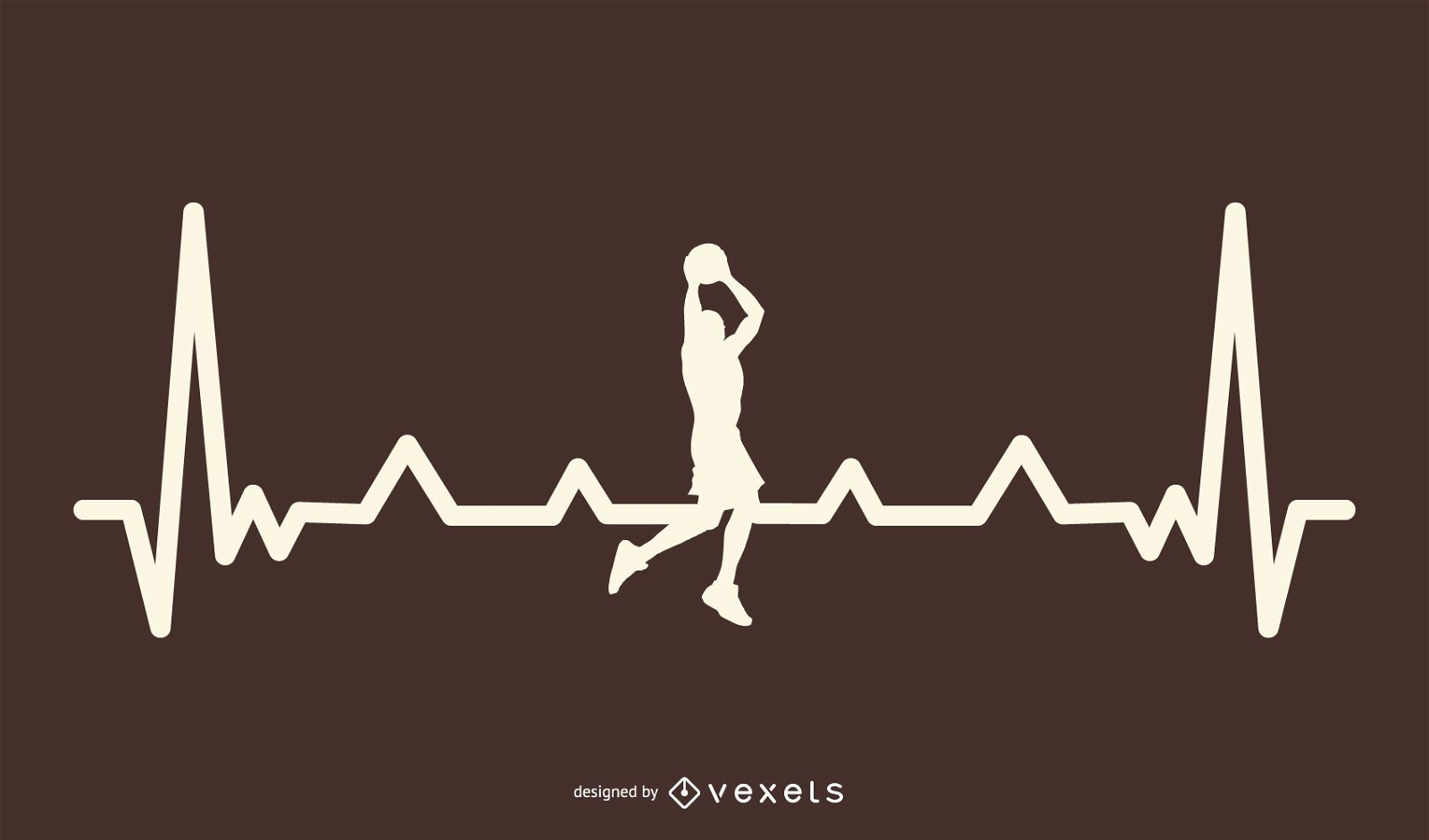 Basketball Heartbeat Design