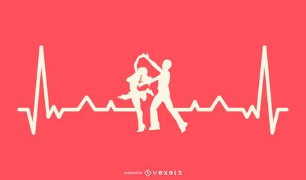 Bailando con Heartbeat Line Design Bailando con Heartbeat Line Design