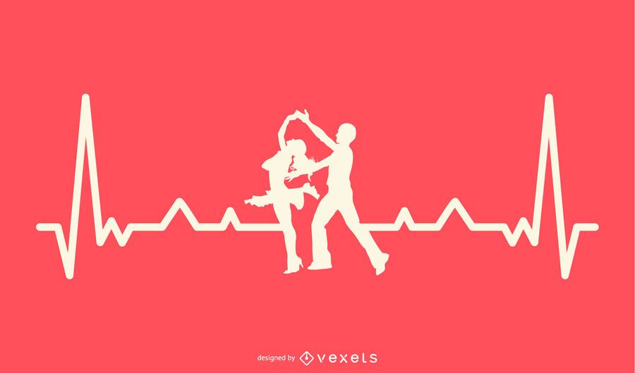 Dancing with Heartbeat Line Design Dancing with Heartbeat Line Design