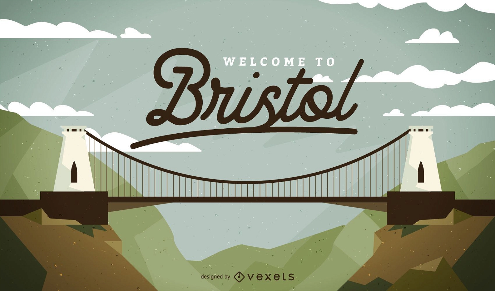 Diseño del paisaje del puente de Bristol