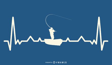 Pesca con Heartbeat Line Design Pesca con Heartbeat Line Design