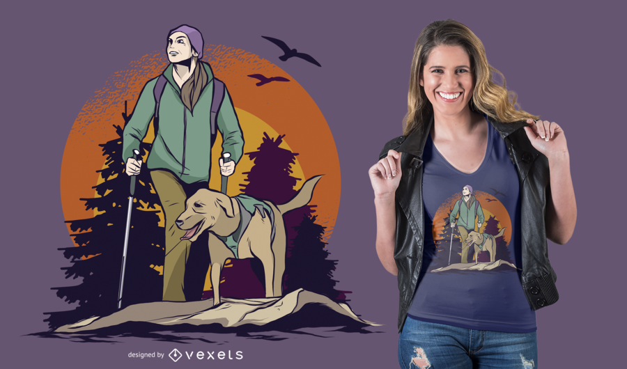 Hiking Forest T-Shirt Design Hiking Forest T-Shirt Design