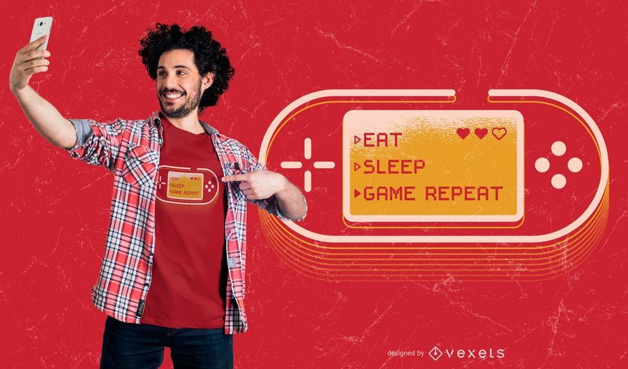 Gamer Joystick T-Shirt Design Gamer Joystick T-Shirt Design