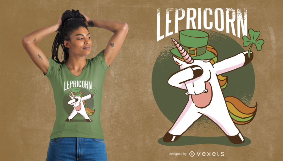 Unicorn Leprechaun T-Shirt Design Unicorn Leprechaun T-Shirt Design