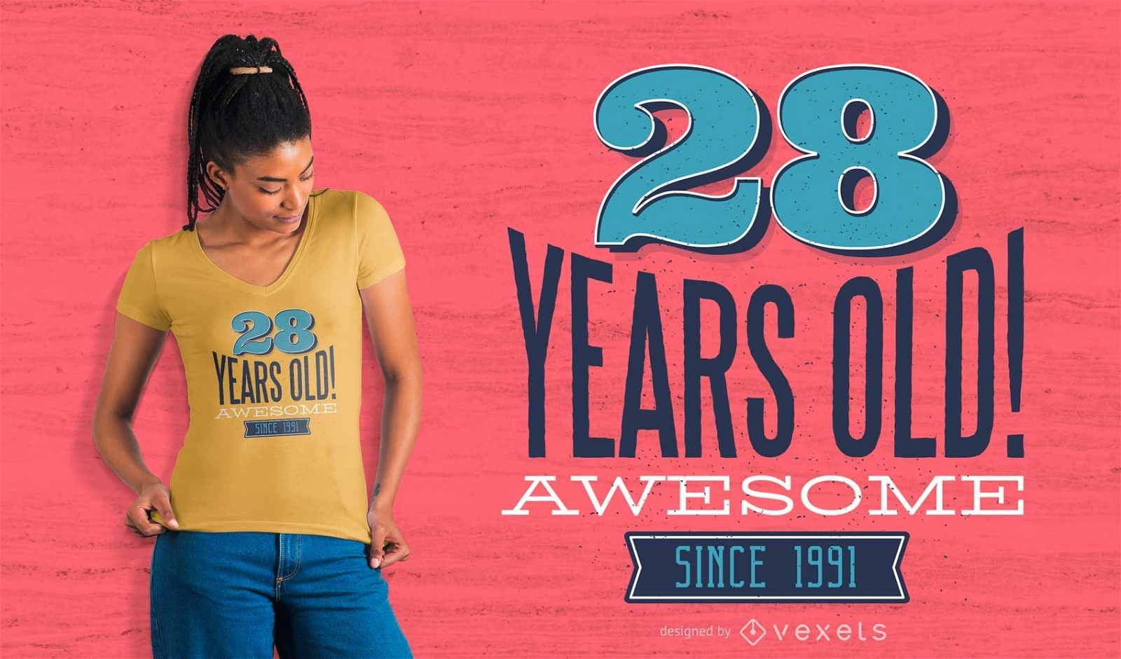 Birthday Years 1991 T-Shirt Design