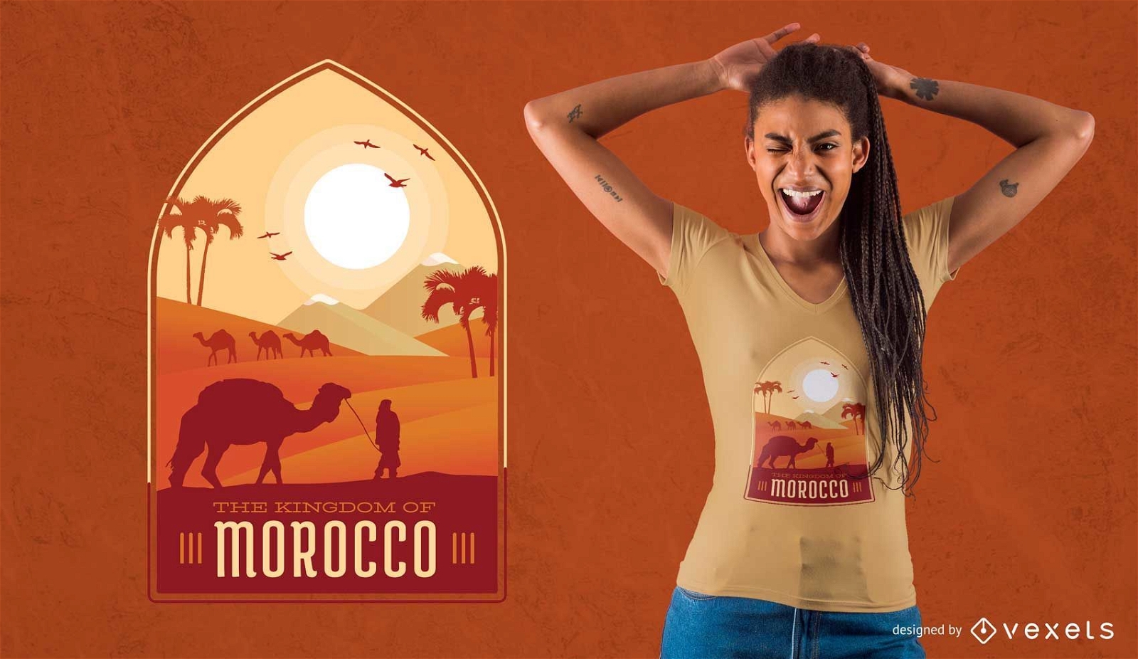 Dise?o de camiseta de Marruecos