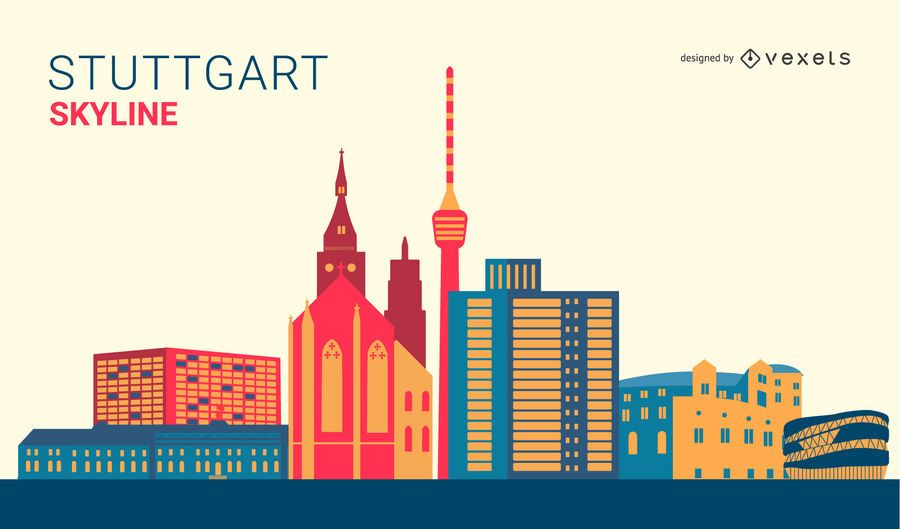 Stuttgart Skyline Design Stuttgart Skyline Design