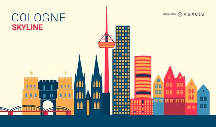 Colonia, Alemania Skyline Design Colonia, Alemania Skyline Design