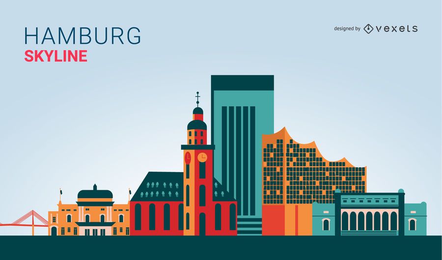 Hamburgo Skyline Design Hamburgo Skyline Design