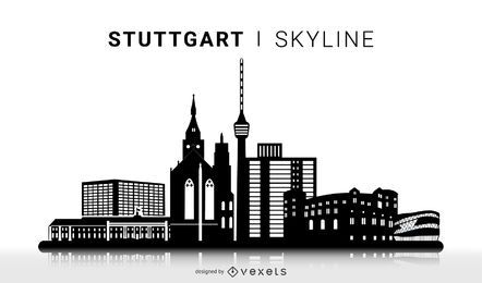 Stuttgart Silhouette Skyline Design Stuttgart Silhouette Skyline Design