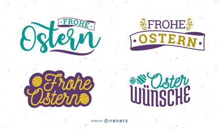Frohe Ostern Easter Greeting Design