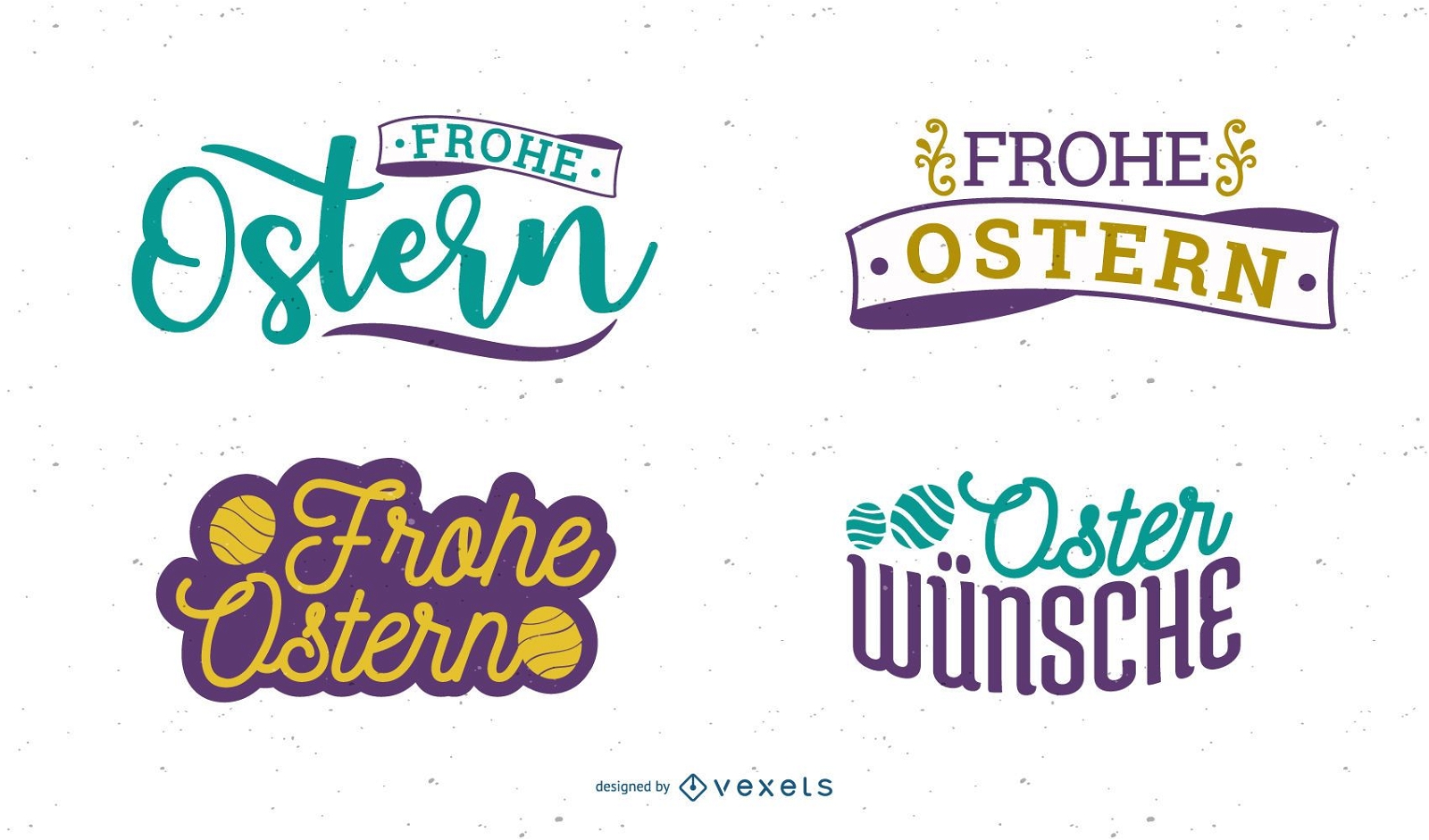 Frohe Ostern Easter Greeting Design