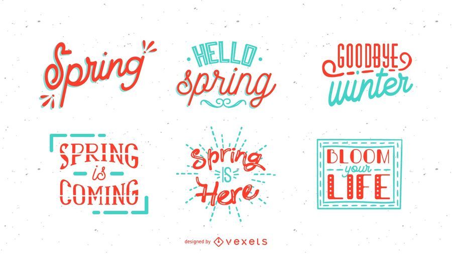 Spring Lettering Set Spring Lettering Set