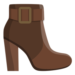 Botas de tornozelo fivela plana de bota Desenho PNG