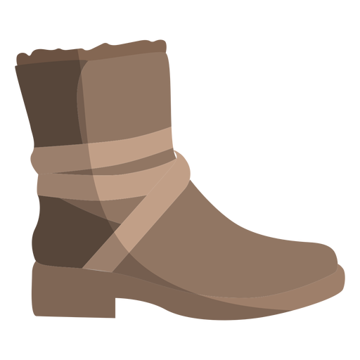 Stiefelettenstiefelband flach PNG-Design