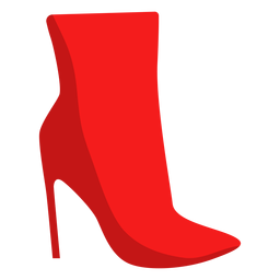 Ankle boot stiletto flat PNG Design