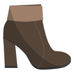 Ankle Boot Heel Bootee Flat PNG & SVG Design For T-Shirts