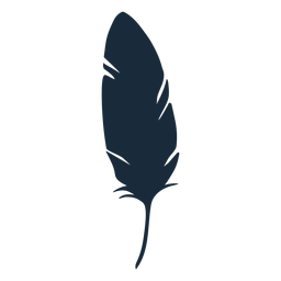 Vogelfeder-Silhouette PNG-Design