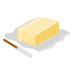 Butter knife flat PNG Design