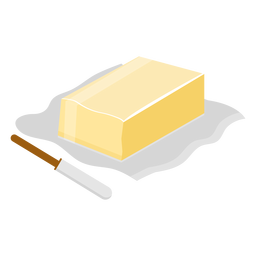 Buttermesser flach PNG-Design