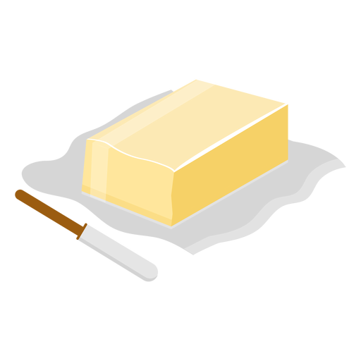 Butter knife flat PNG Design