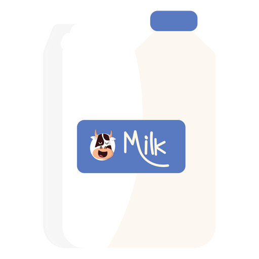 Canister jerrycan milk cow illustration