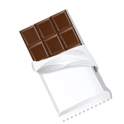 Barra de chocolate chocolate ladrillo chocolate con leche ilustración