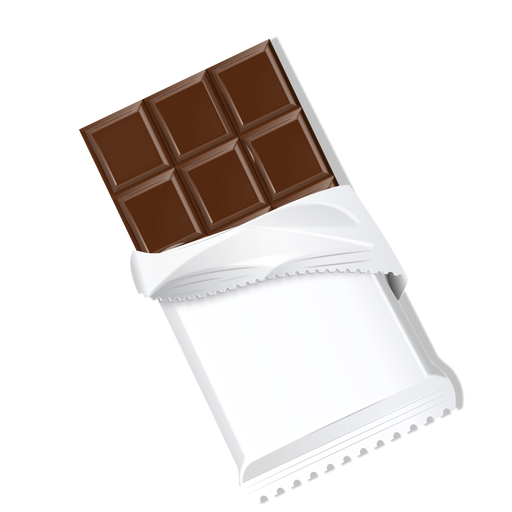 Chocolate bar chocolate brick milk chocolate illustration PNG Design