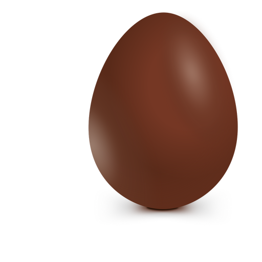 Ilustración de chocolate con huevo de chocolate Diseño PNG