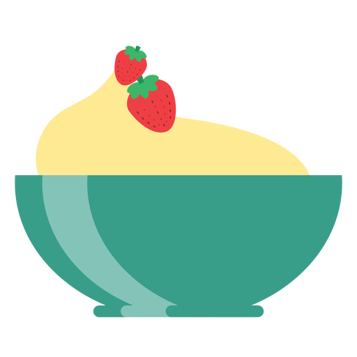 Cup Bowl Strawberry Flat Transparent Png Svg Vector File