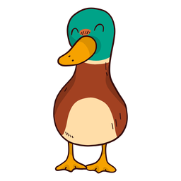 Netter Ententeuchewildentenschnabel flach PNG-Design