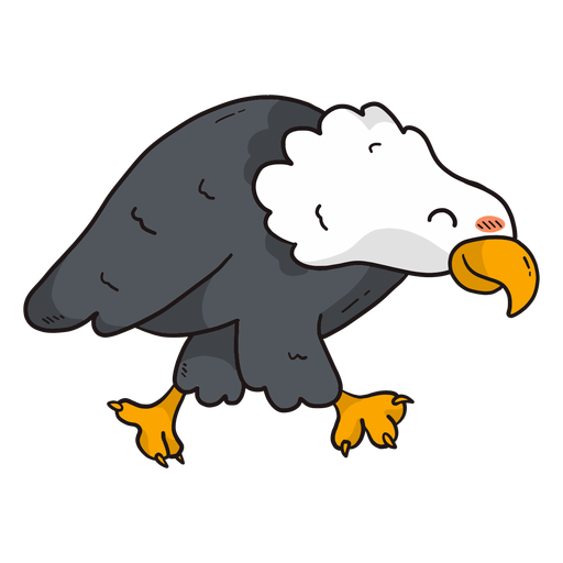 Linda garra de pico de ala de águila plana Diseño PNG