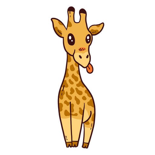 Transparent Background Cute Giraffe Png