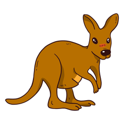 Cute Kangaroo Tail Baby Kangaroo Ear Leg Flat Transparent Png Svg Vector